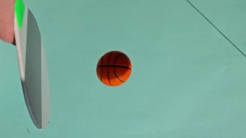 Tennis racket, ping pong Stock Footage 343275418