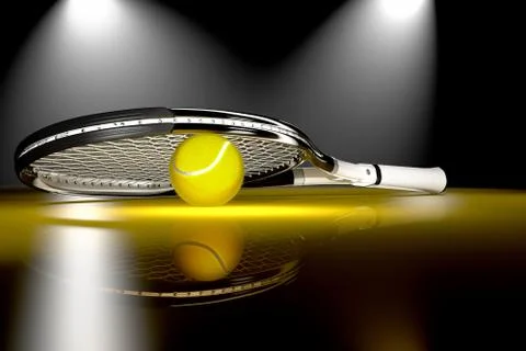 Tennis Racket Show Illustrazione stock