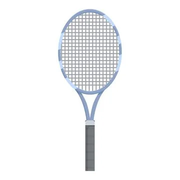 Tennis racket standing up with strings and grip tape 스톡 일러스트