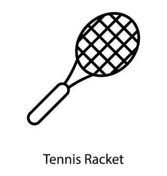 Tennis Racket Vector Stock Illustration