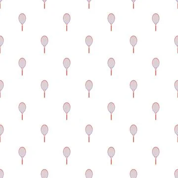 Tennis rackets forming a uniform tileable sport design Stock Illustration