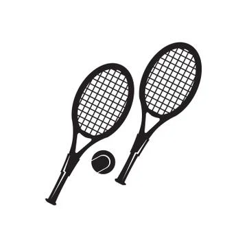Tennis rackets icon Stock Illustration