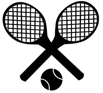 Tennis Rackets Stock Illustration