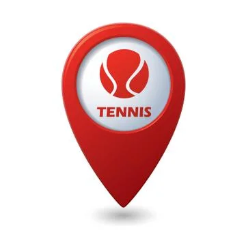 Tennis RED pointer Stock Illustration