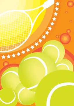 Tennis  school Stock Illustration