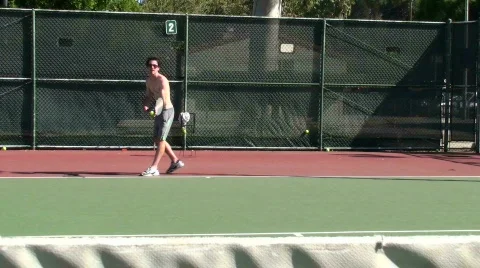 Tennis serving - HD Video stock 480190