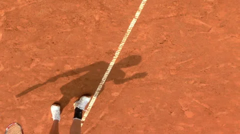 Tennis shadow 01 Video stock 24728426