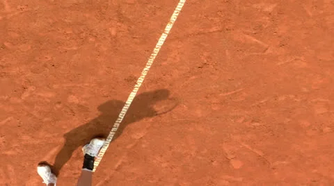 Tennis shadow 02 Stock Footage 24728510