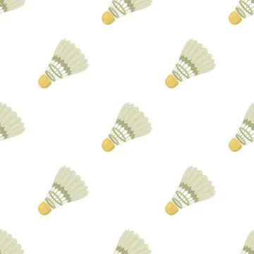 Tennis shuttlecock pattern seamless vector Illustrazione stock