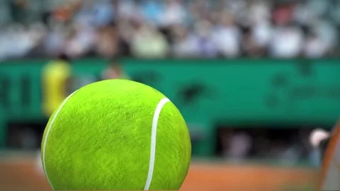 Tennis Smash at Camera Stock Footage 73058995