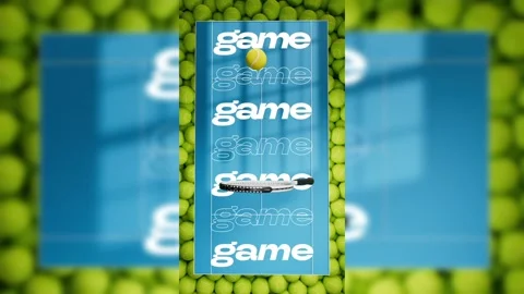 Tennis Sport Intro 스톡 After Effects