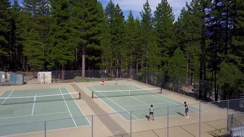 Tennis To Tree Tops Stock Footage 80630579