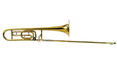 Tenor trombone horizontal Stock Photos