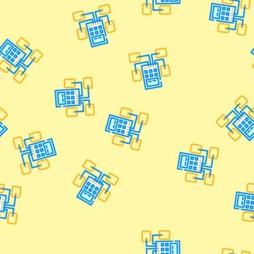 Tens electrotherapy device vector seamless pattern Stock Illustration