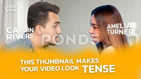 Tense and Emotional! Public figure drama youtube thumbnail PSD Template