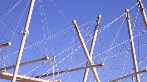 Tensile Construction - Bridge Frame 库存影片 39886467