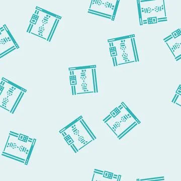 Tensile testing materials engineering glyph seamless pattern イラスト素材