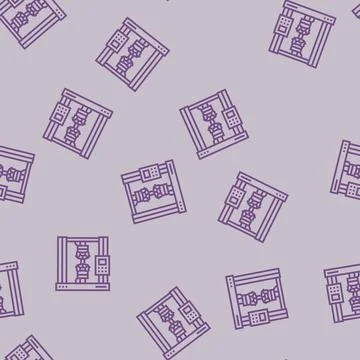 Tensile testing materials engineering line seamless pattern イラスト素材