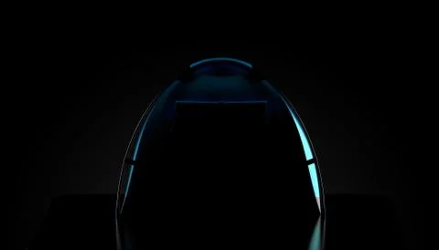 Tent on black background Stock Illustration