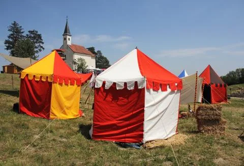 Tent camp Stock Photos
