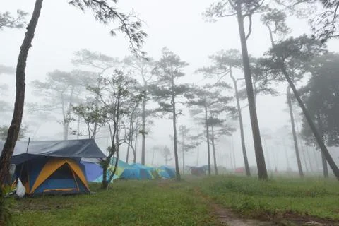 Tent camp Foto stock