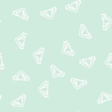 Tent camping line vector seamless pattern Illustrazione stock