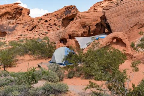 Tent Camping Stock Photos