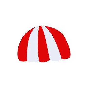 Tent canopy awning cartoon vector illustration Stockillustratie