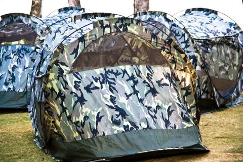 Tent canvas. Stock Photos