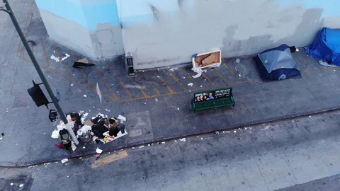 Tent City Video stock 129344481