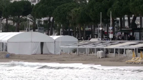 Tent on The Coast Stock Footage 46037937