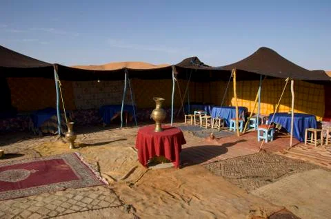 Tent in the desert Foto stock