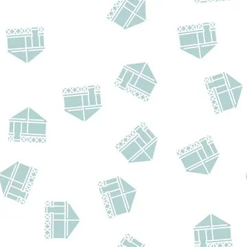 Tent garden glyph seamless pattern Stock Illustration