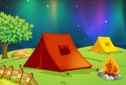 Tent house Stock Illustration