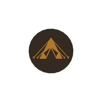 Tent icon Illustrazione stock