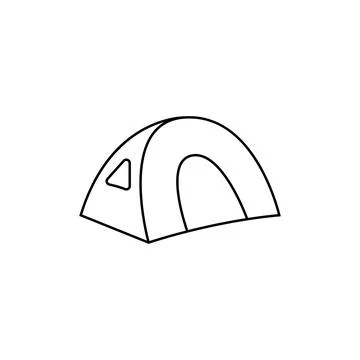 Tent icon vector Stock Illustration