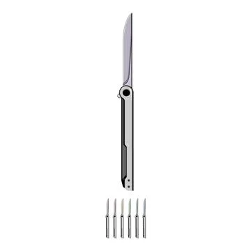 Tent knife camping cartoon vector graphic Illustrazione stock