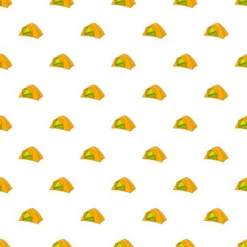 Tent pattern, cartoon style Stock Illustration