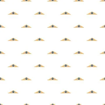 Tent pattern creating camping and adventure background Stock Illustration