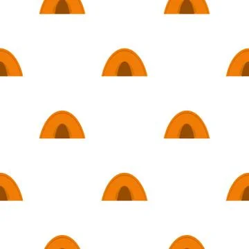 Tent pattern flat Illustrazione stock