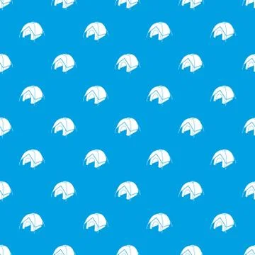 Tent pattern vector seamless blue Stock Illustration