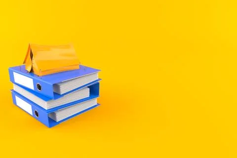 Tent with ring binders Stock Illustration