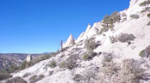 Tent Rocks Pan Stock Footage 10748816