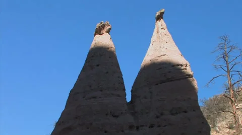 Tent Shaped Rock Formations 스톡 동영상 38278811