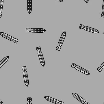 Tent stakes titanium ultralight vector seamless pattern イラスト素材