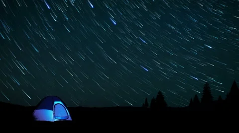 Tent starlapse Stock Footage 882405