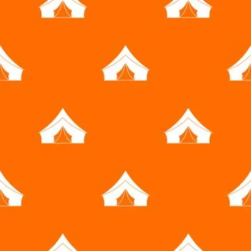Tent with a triangular roof pattern seamless Stock Illustration