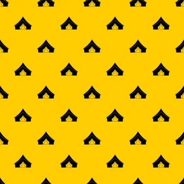 Tent with a triangular roof pattern vector Stock Illustration