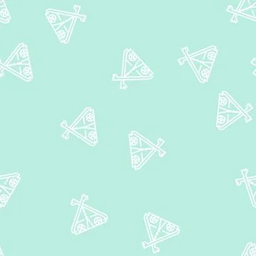 Tent viking line seamless pattern Stock Illustration
