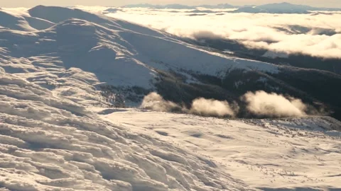Tent on the winter top Goverla Video stock 170779435